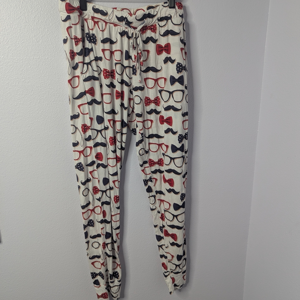 Little Bum Bums Bamboo Gentleman Print Pajama‎ Joggers M